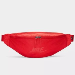 nike red fanny pack